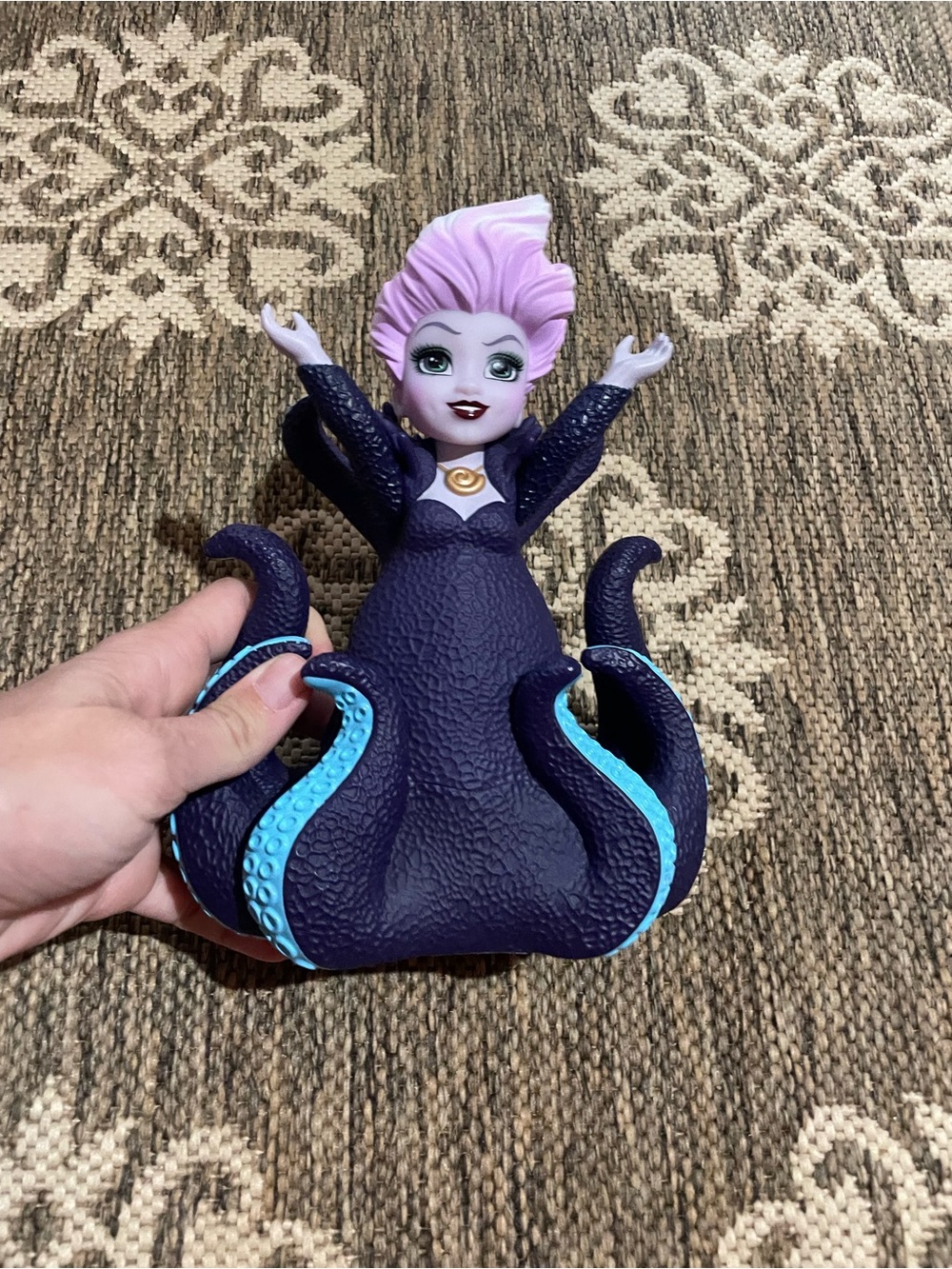 Disney Purple Sea Witch Toy with Light Purple Hair and Blue Tentacle Accents